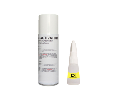 Sekundenkleber und Aktivator Klebesystem